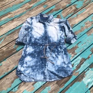 Acid wash dress